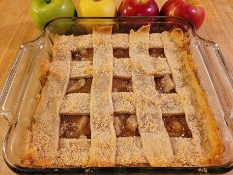 Easy Apple Cobbler with Pie Crust - ParnellTheChef Apple Cobbler With Apple Pie Filling, Apple Cobbler With Pie Crust Top, Double Crust Apple Cobbler, Apple Cobbler With Pie Crust, Apple Cobbler With Canned Apples, Apple Cobbler With Pie Filling, Easy Apple Pie Recipe With Premade Crust, Pie Crust Cobbler, Store Bought Pie Crust Recipes