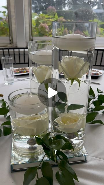 Stylish Weddings and Events on Instagram: "A fun tutorial for today with us and @stylishflowersnz" Floating Flower Centerpieces Wedding, Diy Wedding Vases Centerpieces, Candle Ideas For Wedding Tables, Diy Birthday Table Decorations Simple, Diy Flower Vase Centerpiece, Floating Rose Centerpiece, Simple Wedding Centerpieces Diy Table Centrepieces Beautiful, Dollar Tree Diy Flower Decor, 3 Vase Centerpiece Ideas