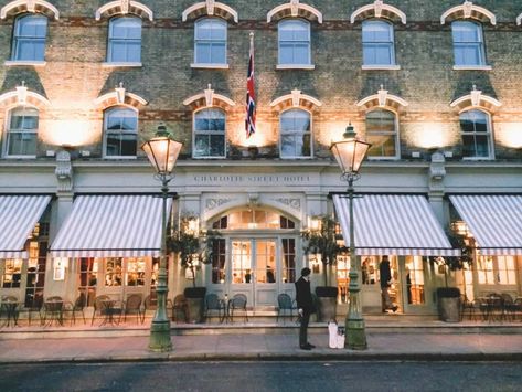 Charlotte Street Hotel, London Charlotte Street Hotel, Artist Residence, Firmdale Hotels, Charlotte Street, Hotel In London, Hotel Exterior, London Townhouse, Tea Ideas, London Artist