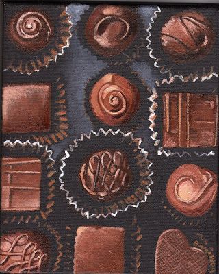 Chocolate by Amah Art Chocolate Illustration, Food Sketches, Confectionary Art, Chocolate Drawing, Chocolate Package, Pet Portraiture, Acrylic Paint On Canvas, Chocolate Art, Food Painting