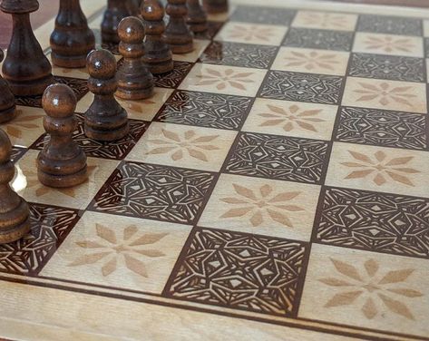 RadSymmetry-Intricate Cut & Draw Downloads by RadSymmetry on Etsy Wood Board, Set Ideas, Delicate Details, Wood Works, Monogram Wreath, Game Lovers, Tree Svg, Monogram Svg, Chess Set