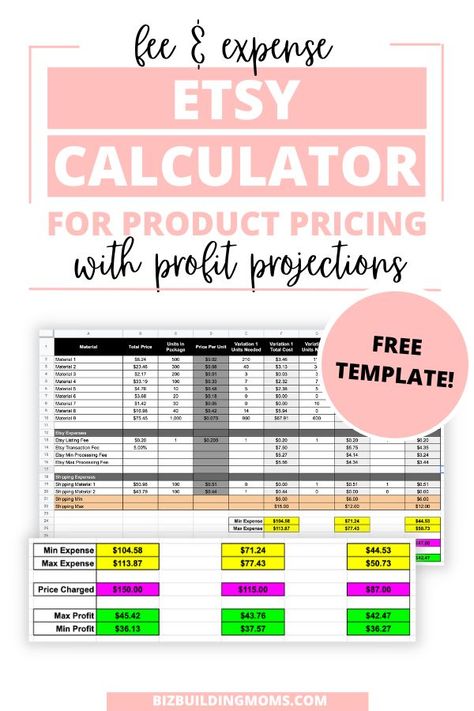 Pricing Sheet Template Free, Product Costing Template, How To Price Your Products, Product Pricing Worksheet, Business Model Example, Small Business Plan Template, Pricing Formula, Cost Sheet, Creative Business Plan