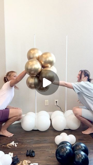 Balloons & Beyond Co / Balloon and Event Stylist on Instagram: "From start to finish, watch us create these stunning balloon columns for a graduation celebration! 🎓✨ Featuring a mix of balloon sizes, fringe, starbursts, and a custom 36” balloon with a special message.   #GraduationParty #BalloonDecor #PartyPlanning #EventDecor #BalloonArt #Celebration #GradParty #PartyDecor #DIYParty #BalloonDesign #EventStyling #PartyInspiration #BalloonColumns #Graduation2024 #CustomBalloons #PartyIdeas #BalloonMagic #EventInspiration #PartyTime #BalloonStyling" 21 St Birthday Decorations, Picture Balloon Ideas, Balloon Arch With Feathers, Birthday Decoration Ideas Balloons, Cubicle Balloon Decoration, Balloon Alternative Decorations, Garland Balloon Decor, Balloon Aisle Decor, Coffee Balloon Decor