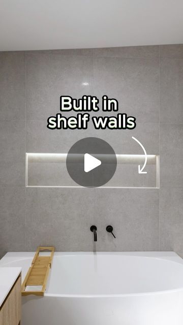 The Bathroom Guide on Instagram: "SAVE THIS… ⬇️

🚀P.S If you want to learn how to create your own bathroom design using our structured design workflow methods… you’ll love our FREE 8 step video lesson design mini course!

💬 Comment “Mini” to get access now!

As shelf walls and niches become more popular, more and more people are suffering the consequences of poor installation. 

Keep this video in mind when you are having your nibs, niches and shelf walls installed ✍️

1️⃣ Your structural base (meaning the very foundation of your niche, nib or shelf wall) should be installed with an approx 10mm fall built into it. 

Note that your tiles will also need fall, but no where near as much, or your shampoo bottles will slide off the niche. But if you were wondering, the tiles normally have a 3m Built In Shelf Wall, Niche Design Wall Bathroom, Shelf Wall Ideas, Bathroom Niche Design, Niche Design Wall, Bathroom Niche Ideas, Half Wall Ideas, Niche Shelves, Sunrise Home