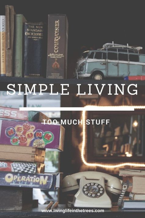 Too Much Stuff in Our Lives – Living Life in the Trees Simple Living Lifestyle, Becoming Minimalist, Too Much Stuff, Slow Lifestyle, Declutter Your Life, Simpler Lifestyle, Simplifying Life, Making Life Easier, Clear Your Mind