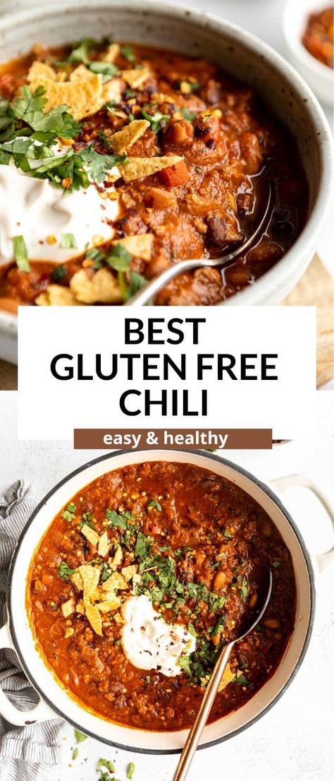 Gf Df Recipes Lunch, Crock Pot Meals Gluten Free Dairy Free, Quick And Easy Gluten And Dairy Free Meals, Gluten Dairy Free Chili, Gluten Free Friday Night Dinner, Gluten Free Chili Recipe Instant Pot, Easy Dinner Recipes For Two Gluten Free, Gluten Free Crockpot Chili, Easy Grain Free Dinner