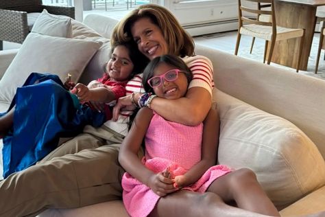 Hoda Kotb Reveals What Inspired Move to the Suburbs: 'I Want My Kids to Feel Grass on Their Feet' (Exclusive) 2 Daughters, Hoda Kotb, Order Pizza, First Day School, Imposter Syndrome, Tv Sport, Sports Awards, Celebrity Families, The Suburbs