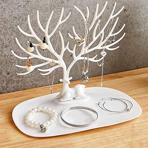 Wrightus Jewellery Display Stand Holder Deer Tree Organis... https://www.amazon.ca/dp/B07RKMM2S7/ref=cm_sw_r_pi_dp_U_x_SP3eDbQPJD6SY Earrings Storage, Deer Jewelry, Earrings Display, Earrings Hanging, Female Earrings, Hanging Necklaces, Dog Car Seat Cover, Jewelry Display Stands, Cute Desk