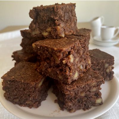 Chocolate Brownies with SlimSweet™ Monk Fruit Fruit Brownies, Raw Pistachios, Sugar Free Brownies, Fruit Dessert Recipes, Monk Fruit, Raw Almonds, Ground Almonds, Sugar Free Desserts, Natural Sugar