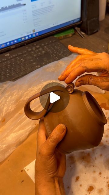 Bilyana Yankulova on Instagram: "How to make a pulled handle?
There are many shapes of handles and ways to make handles. Here is a video how I make mine handles and stick it with the cylinder.
Every pottery I make is one of kind for you.
#pottery #ceramicart #ceramic #ceramicmug #oneofkind"