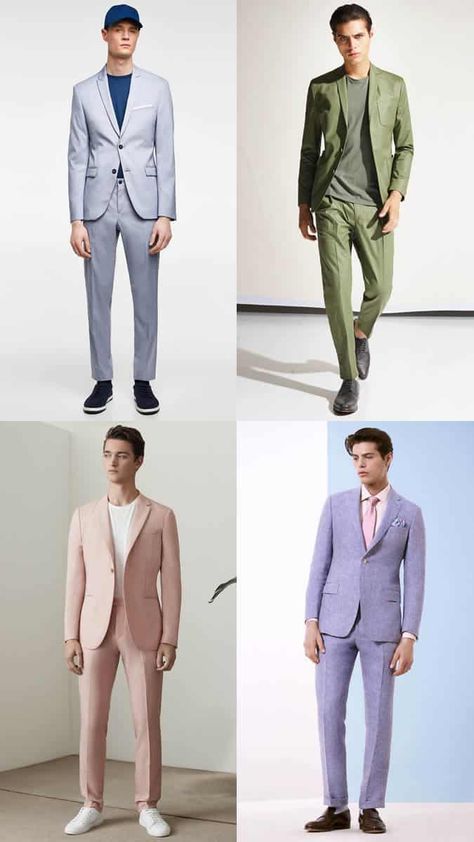 Pastel Mens Fashion Formal, Pastel Color Outfit Casual, Pastel Wedding Guest Outfit, Pastel Suits For Men, Pastel Mens Fashion, Pastel Outfit Men, Wedding Dresscode, Male Attire, Moodboard Wedding