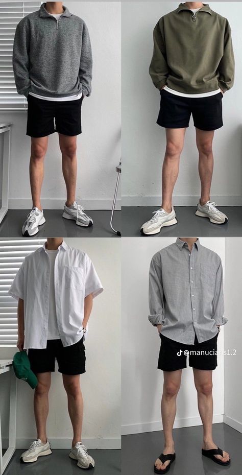 Rekomendasi fashion terbaru yang mungkin anda cari... klik segera tautan nya yukk.... #ootdkekinian #fashion College Outfit Men Casual, Outfit Kemeja Cowo, Style For Short Men Outfits, Outfit Cowo Gendut, Outfit Santai Pria, Outfit Pria Simple, Outfit Laki Laki, Korean Men Outfit Casual Summer, Ootd Pria Simple