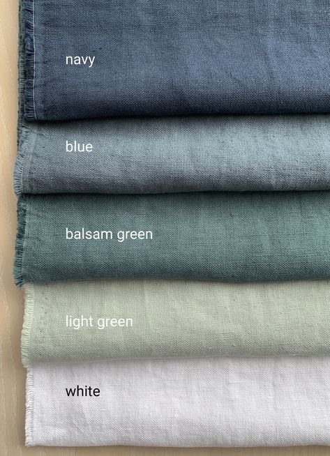 Irish Linen Fabric, Fabric Color Palette, Linen Textiles, Upholstry Fabric, Color Knowledge, Linen Upholstery Fabric, Linen Fabric By The Yard, Textile Material, Color Combinations For Clothes