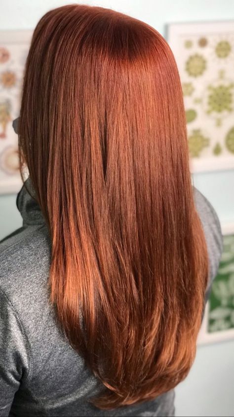 Trendy Fall Hair Colors of 2024 We're Absolutely Lovin'! - The Catalog Auburn Glaze Hair, Ginger Auburn Hair, Trendy Fall Hair Color, Auburn Hair Color, Shades Of Red Hair, Hot Hair Colors, Gorgeous Hair Color, Hair Color Auburn, Auburn Hair