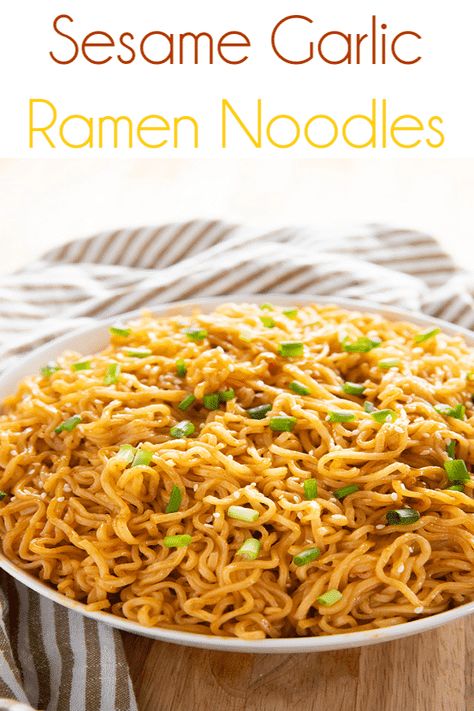 Sauteed Ramen Noodles, Ramen Fried Noodles, Asian Noodles With Ramen, Organic Ramen Noodle Recipes, Fish Ramen Noodle Recipes, Cup Of Noodles Recipes, Noodle Dishes Recipes, Sesame Chicken Ramen, Cheese Ragoons