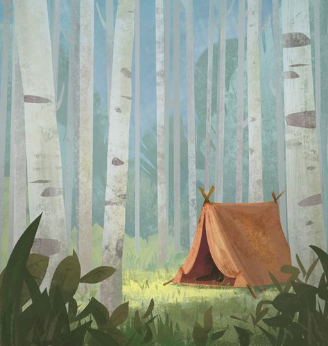 How To Draw Manga, Arte Peculiar, Draw Manga, Forest Illustration, Landscape Illustration, Environment Concept Art, Children Illustration, Book Illustration, In The Woods