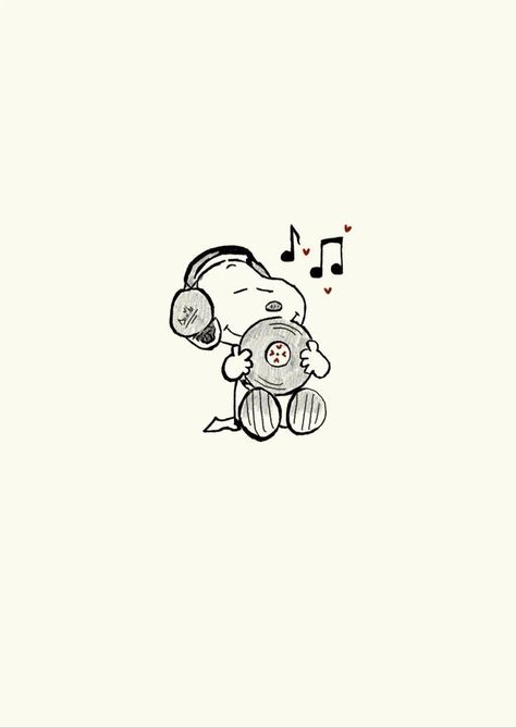 Snoopy Music Wallpaper, Snoopy With Music, Summer Snoopy Wallpaper, Snoppy Wallpapers, Retro Snoopy, Summer Snoopy, Snoopy Music, Snoopy Design, Wallpaper Snoopy