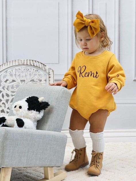 Baby Sweater With Name, Sweater With Name, Bubble Onesie, Thanksgiving Toddler, Sweatshirt Romper, Colorful Sweatshirt, Summer Baby Clothes, Baby Boy Clothing Sets, Baby Shower Fall