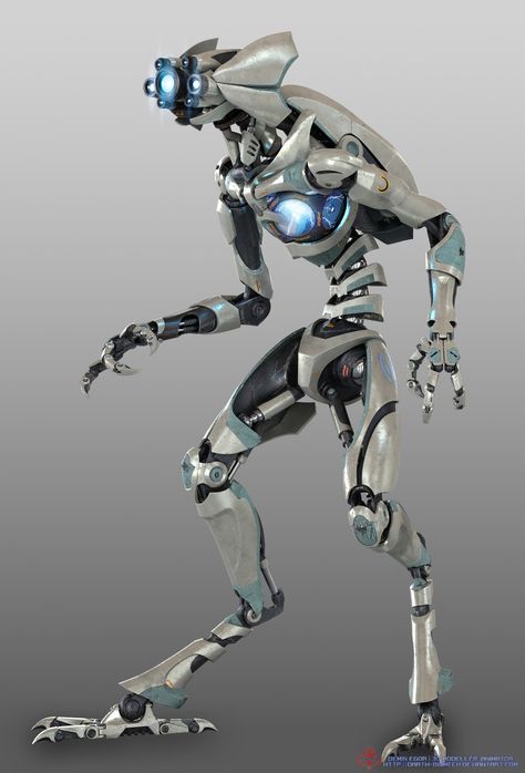 Sci Fi Design, Humanoid Robot, Star Wars Droids, Cool Robots, Arte Robot, Giant Robots, A Robot, Robot Design, Robots Concept