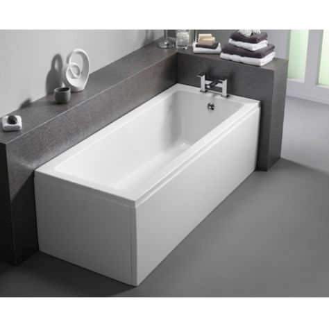 Pura Bloque Single Ended Bath Product View 2 3d Bathroom Design, Straight Baths, Shower Fittings, Bath Panel, Bath Screens, Small Bath, Bath Taps, Shower Taps, Relaxing Bath