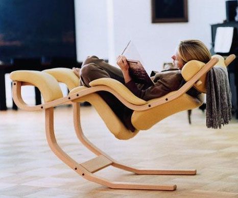 Unique Chairs Design, Comfy Reading Chair, Comfy Reading, Smart Tiles, Unique Chair, Gravity Chair, Reading Chair, Cool Chairs, Cool Inventions