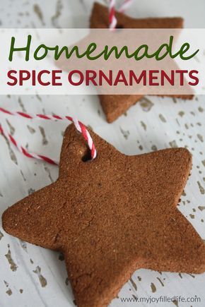 This homemade spice ornaments are fun and easy to make, not to mention they smell great - perfect for hanging on the tree or giving as a gift. Spice Ornaments, Crafty Christmas Gifts, Cinnamon Ornaments, Christmas Gifts For Parents, Christmas Crafts For Kids To Make, Homemade Ornaments, Personalised Christmas Decorations, Homemade Spices, Cinnamon Spice