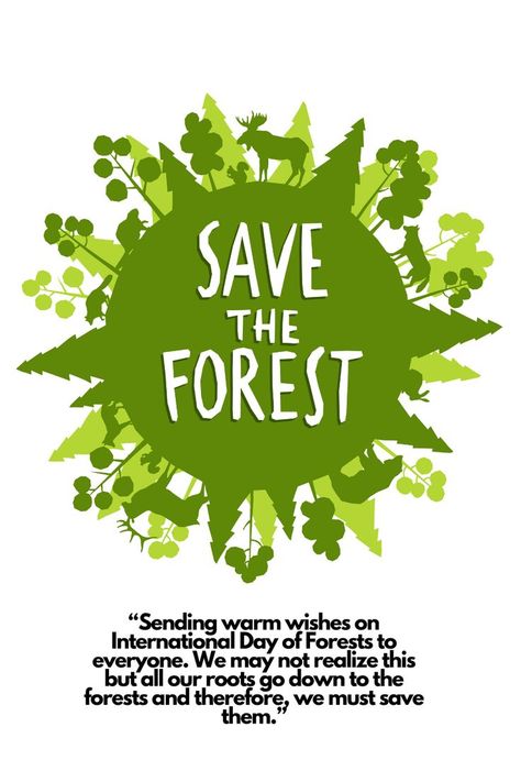 International Day of Forests ! International Forest Day, Save The Forest, Project Cover, Project Cover Page, Newspaper Crafts Diy, Forest Conservation, Wildlife Day, World Health Day, World Water Day