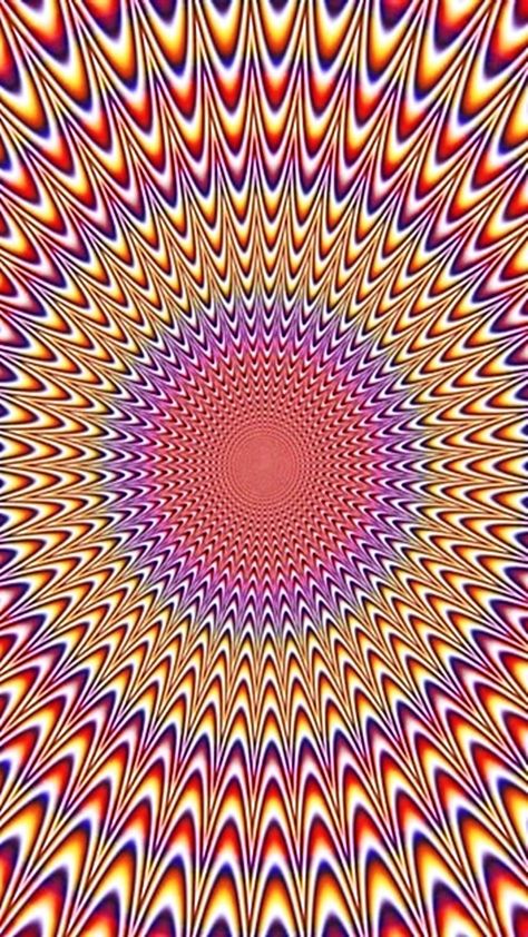 Hypnotize Wallpaper, Hypnotised Illustration, Hypnosis Aesthetic, Color Optical Illusions, Image Illusion, Optical Illusions Pictures, Trick Pictures, Eye Illusions, Illusion Pictures