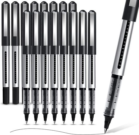 This package contains a surplus of pens, so many in fact that you will never run out in the forseeable future. So if you want to be set for life in terms of pens go ahead and grab 'em now! https://amzn.to/3KJS2HC Pens For School, Business Pens, Black Pens, Office Stationary, Fine Point Pens, Unique Pens, Stationary Supplies, Liquid Ink, Ink Pens