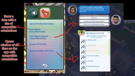 Meet&Mingle Dating App – A Sims 4 Mod (RPO Collection, Mod 16) – Lumpinou's Sims 4 mods Sims Dating App, Sims 4 Cc Dating App, Sims Photography, Sims4 Cc Mods, Dating Etiquette, Women Confidence, Date Style, Paternity Test, Cc Packs