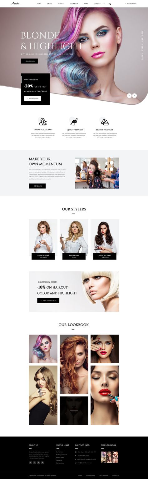 Hair Salon Web Design, Hair Salon Website Design, Beauty Web, Website Design Trends, Hair Salon Business, Hair Beauty Salon, Hair Academy, Eyelash Salon, Spa And Wellness