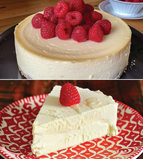 Crustless Keto Cheesecake - Dieter24 Crustless Keto Cheesecake, Crustless Cheesecake, Low Carb Cheesecake Recipe, Sugar Free Cheesecake, Carnivore Keto, Slow Carb, Sugar Free Recipes Desserts, Keto Cream, Keto Easy