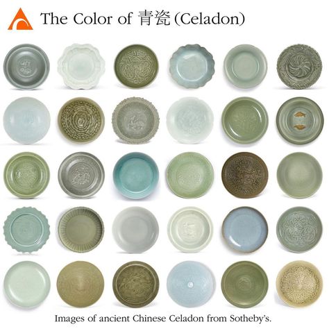 Glazy.org on Instagram: “With all its variations, what does the term "Celadon" even mean? There are various theories as to why Westerners started using the term…” Iron Celadon Glaze Combinations, Celadon Color, Celadon Bloom Glaze, Celadon Over Underglaze, Celadon Ceramics, Celadon Glaze, Green To Blue, Creative Shoes, Celadon Green