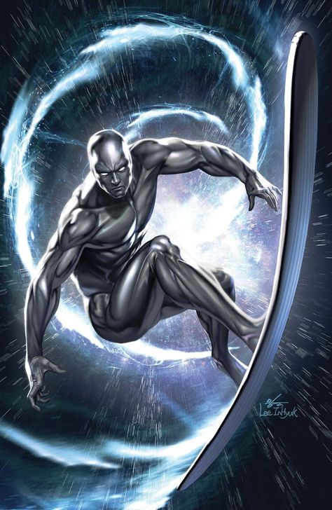 Silver Surfer Wallpaper, Sentry Marvel, Inhyuk Lee, Silver Surfer Comic, The Silver Surfer, Marvel Animation, Silver The Hedgehog, Marvel Comic Books, Marvel Comics Art