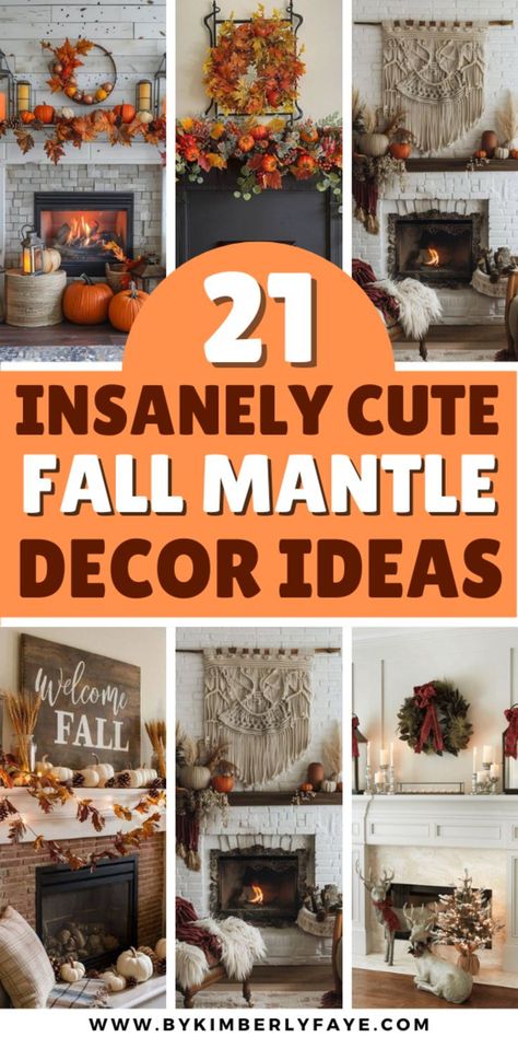 Cute Fall Mantle Decor Ideas Decorating A Fall Mantle, Fall Mantle Styling, Decorating Long Mantel Ideas, Fall Mantel Ideas Autumn, Mantle Decorating Ideas Fall, Thanksgiving Decorations Mantle, Fall Thanksgiving Mantle Decor, What To Put Above Fireplace Mantle, Thanksgiving Fireplace Mantle Decor