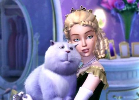 Eden Starling and her cat, Chuzzlewit Barbie And The Christmas Carol, Barbie In A Christmas Carol Aesthetic, Barbie Christmas Carol, Barbie In A Christmas Carol, 12 Dancing Princesses, Barbie 2000, Barbie Cartoon, Barbie Images, Christmas Barbie