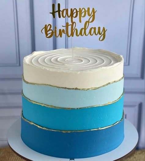 Cake Decorating Tutorials Videos, Birthday Cake Clip Art, Girly Birthday Cakes, Modern Birthday Cakes, Blue Birthday Cakes, Cake For Boyfriend, Fiesta Cake, Butterfly Birthday Cakes, Galaxy Cake