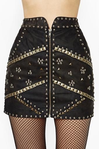 Ladakh Beaded Desert Skirt Studded Skirt, Beaded Skirt, Leather Pleated Skirt, Bohemian Skirt, I'm With The Band, Steam Punk, Skirt Outfits, Rivets, Skirt Fashion