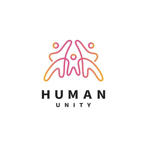 Vector human unity family together with ... | Premium Vector #Freepik #vector #together #unity #union #community Family Logo Ideas, Togetherness Logo, Non Profit Logo, Nonprofit Logo, Inclusive Leadership, Community Logo Design, Hr Logo, Collaboration Logo, Unity Logo