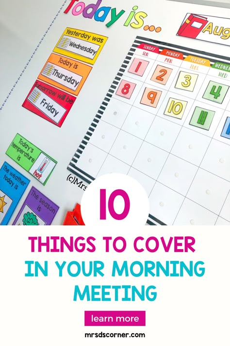 Morning meeting routines are one of the most important routines to set up in your classroom. How you start the day in a special education classroom sets the tone for the rest of the day. If you are looking for ideas and activities to add to your morning meeting, here are 10 topics you can include in your elementary or special needs classroom. These activities are designed to target functional life skills, social skills, language and math skills with your special needs students. First Grade Morning Meeting Routine, Morning Routine Special Education, Morning Meeting Special Education, Functional Life Skills Special Education Elementary, Functional Math Special Education, Elementary Life Skills Activities, Special Needs Classroom Ideas, Elementary Life Skills Classroom, Life Skills Classroom Set Up