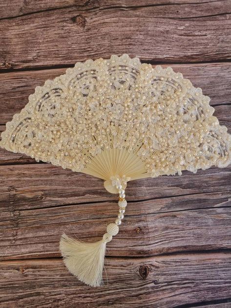 Champagne Hand Fan, Non Folding Hand Fan,beige Hand Fan, Wedding Ceremony, Beach Wedding, Wedding Favor, Party Favor - Etsy Wedding Ceremony Beach, Hand Fans Diy, Filipino Wedding, Antique Fans, Folding Hand Fan, Diy Fan, Wedding Fans, Vintage Fans, Hand Fans