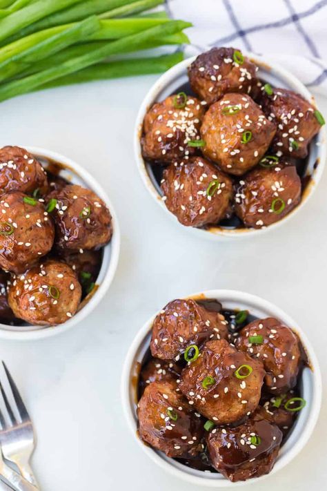 Honey Meatballs, Meatballs Teriyaki, Best Crockpot Meatballs, Teriyaki Meatballs Recipe, Honey Appetizers, Meatball Appetizers, Easy Meatballs, Meatball Appetizer, Yummy Appetizers Parties