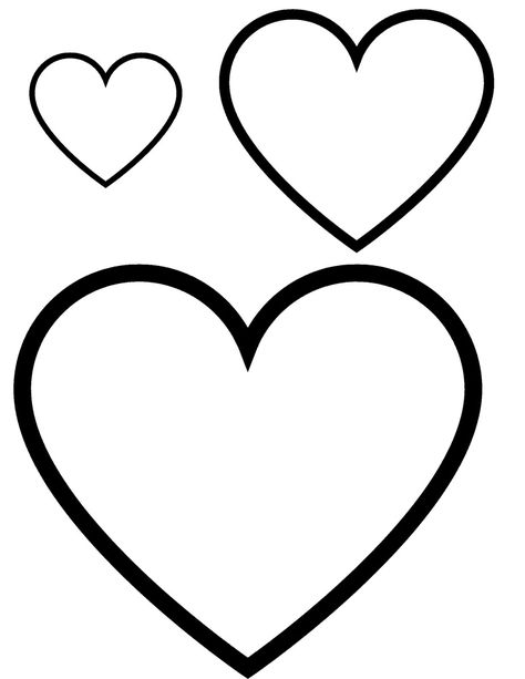 Heart Templates Easy Pics To Draw, How To Draw A Heart, Heart Drawing Cute, Heart Clipart Black And White, Drawing Ideas Heart, Heart Drawing Easy, How To Draw Heart, Easy Heart Drawings, Drawing Of A Heart