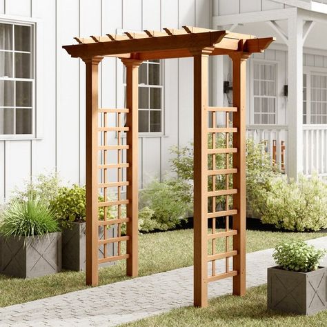 DIY Garden Arbor Ideas & Step by Step Tutorial • The Garden Glove Arbor Bench, Wood Arbor, Wooden Arbor, Building A Pergola, Wood Pergola, Garden Arbor, Wooden Pergola, Have Inspiration, Pergola Kits