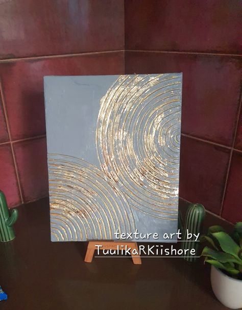 Used a comb to create the texture ...turned out better than I expected Texture Paintings, Grey Texture, Diy Wall Art, Texture Painting, Diy Wall, Texture Art, Comb, Abstract Painting, To Create