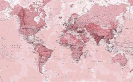 #pink #aesthetic #travelmaps #travel Pink World Map Wallpaper, Pink World Map, Pink Wallpaper Laptop, World Map Mural, Map Wall Mural, Map Murals, Wallpaper Notebook, Millionaire Mentor, Wallpaper Macbook