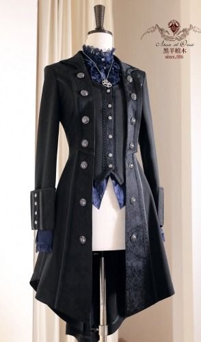 The Wings of the Bat Gothic Lolita Ouji Lolita Jacket (Male Version) Prince Clothes, Shopping Link, Lady L, Lady M, Manama, Long Jacket, Lolita Dress, Gothic Lolita, Pretty Outfits