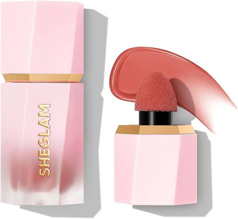 Amazon.com : SHEGLAM Color Bloom Liquid Blush Makeup for Cheeks Matte Finish - Devoted : Beauty & Personal Care Matte Makeup, Liquid Blush, Blush Highlighter, Waterproof Makeup, Cream Blush, Love Cake, Makati, Manicure E Pedicure, Gel Cream