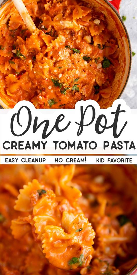 Pasta Tomato, Creamy Tomato Pasta, Tomato Pasta Recipe, Pastas Recipes, Fresh Tomato Recipes, Tomato Pasta Sauce, Pasta Pasta, Tomato Soup Recipes, Tomato Pasta