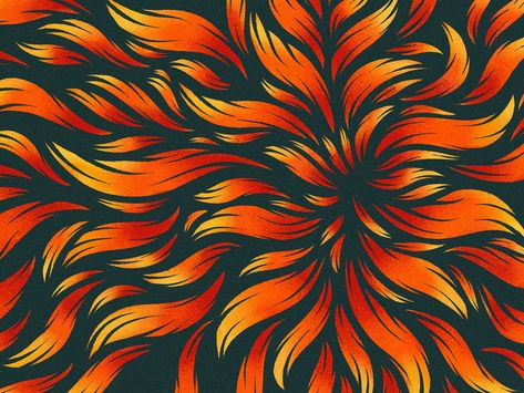 Fire Pattern Thingy warm ipad pro procreate 2d illustration pattern burn flame fire Fire Japanese Art, Fire Graphic Design, Fire Pattern, Fire Goddess, Fire Painting, Flame Art, Fire Designs, Flame Design, Abstract Shape